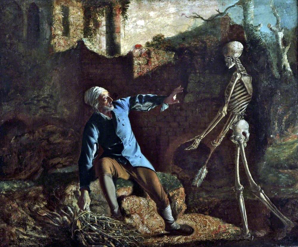 Joseph Wright of Derby'nin The Old Man and Death isimli eseri.